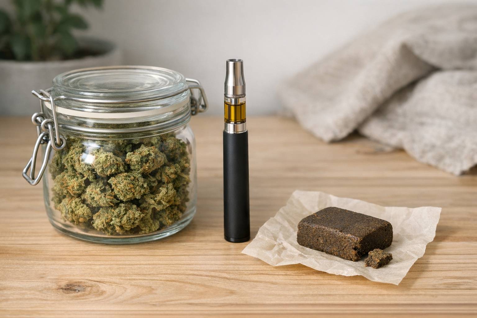 ¿Flores, cartuchos o hash CBD? Formatos más comunes y cómo escoger el adecuado