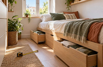 Almacenaje bajo la cama: cómo medir el dormitorio antes de comprar